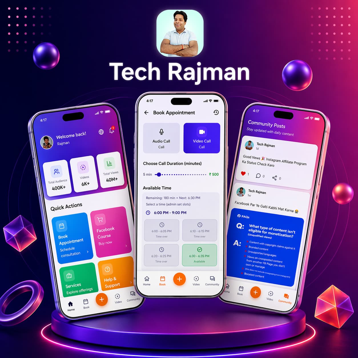 Tech Rajman — app preview